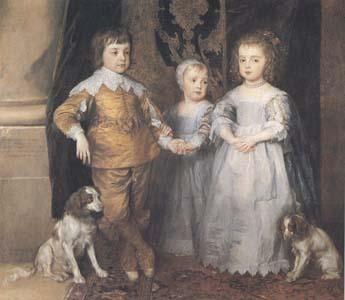 Dyck, Anthony van The Three Eldest Children of Charles I (mk25) China oil painting art